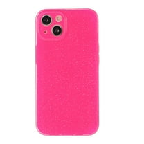 Dteck For iPhone 14,Slim Hybrid Shockproof Silicone Rubber Bling Glitter Soft TPU Case Cover,Rose