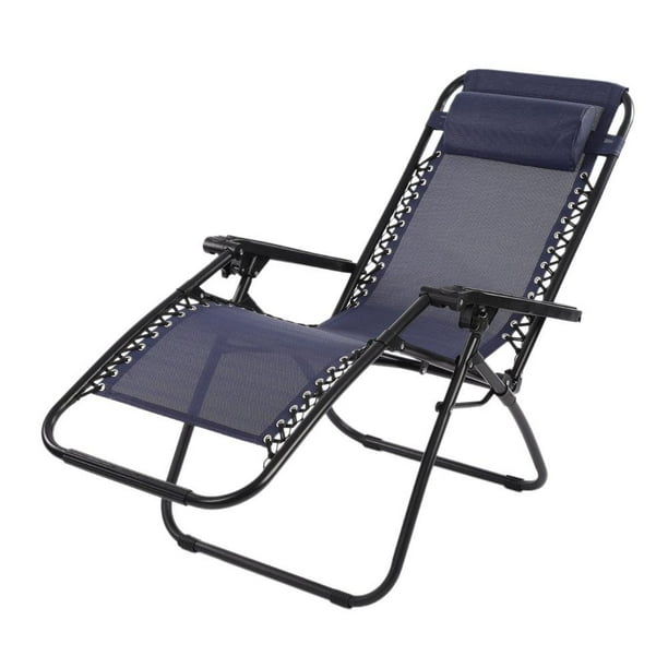 HERCHR Folding Reclining Chair, Beach Lounge, Portable Folding Outdoor