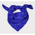 thumbnail image 3 of Bimba Blue Colorful Alphabets Text Printed Pure Silk Scarf For Hair Neck Head Bandanas For Women 40 x 80 Inches, 3 of 6