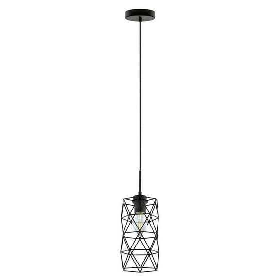 202358A-Eglo Lighting-Estevau 2 - 25W 1 LED Pendant In Contemporary Style-10.75 Inches Tall and 5.75 Inches Wide