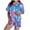 Purple#, variant on purcolt Women's Christmas Pajama Sets Snowflake Santa Print Short Sleeve Button Down Shirt and Shorts 2 Piece Pjs Soft Sleepwear Nightwear S-XXL