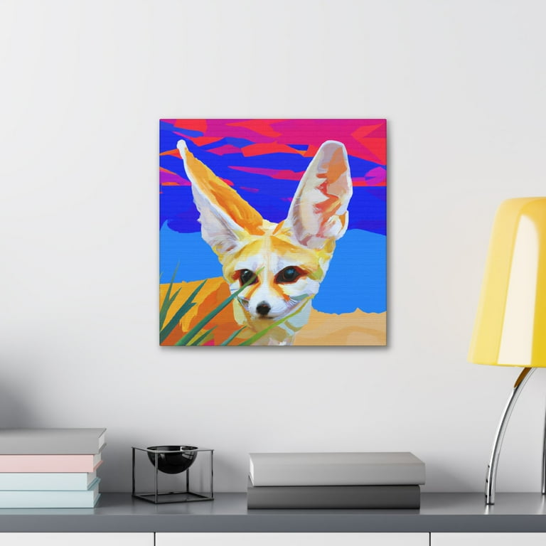 Fennec Fox Pop Art - Canvas - Walmart.com