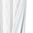 thumbnail image 2 of Pair Victoria 100% Blackout Curtain Panels Jacquard Thermal Insulated ( Set Of 2)- 108X108 - White, 2 of 7