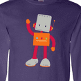 thumbnail image 4 of Inktastic Cute Robot, Smiling Robot, Colorful Robot Long Sleeve T-Shirt, 4 of 5