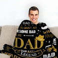 thumbnail image 3 of Dad Blanket Gift - Father Blanket Gift to My Dad, Father''s Day Blanket Gift, Dad Throw Blanket 50"x60" Gifts for Father Birthday Christmas Thanksgiving Day, 3 of 6