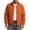 Orange, variant on Plus Size Jackets for Men with Zipper Pockets Classic Stand Collar Long Sleeve Zip Up Jacket Lightweight Casual Business Windbreaker Jacket Versatile Loose Solid Color Short Trench Coat 3XL