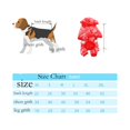 thumbnail image 4 of Chubasquero para mascotas ZHAOCHENG impermeable reflectante de doble capa transpirable pantalones de cuatro esquinas 2XL azul, 4 of 4