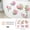 pink color, variant on 12.79 x 18.62 Inch Pink Rose Floral Self-Adhesive Decal, Peel and Stick Decor Sticker for Bathtub & Sink