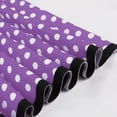 thumbnail image 5 of QUYUON Women Vintage Cocktail Halter Dress Polka Dot Print Retro Cocktail Party Swing Dress Button Front Tie Knot Back Tea Dress Wedding Guest A-Line Prom Dress Style D-6441 Purple S, 5 of 6