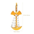 thumbnail image 2 of 6 Sets Fish Bone Shape Floor Nail Wind Rope Peg Buckle Fish Bone Tent Fixing Buckle, 2 of 8
