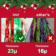 thumbnail image 4 of TETOU 2pcs Christmas Foil Fringe Curtains,3.3 x 6.6 ft Red Silver Green Tinsel Fringe Party Photo Backdrop Streamer Backdrop for Christmas New Year Ugly Sweater Party Decoration, 4 of 7