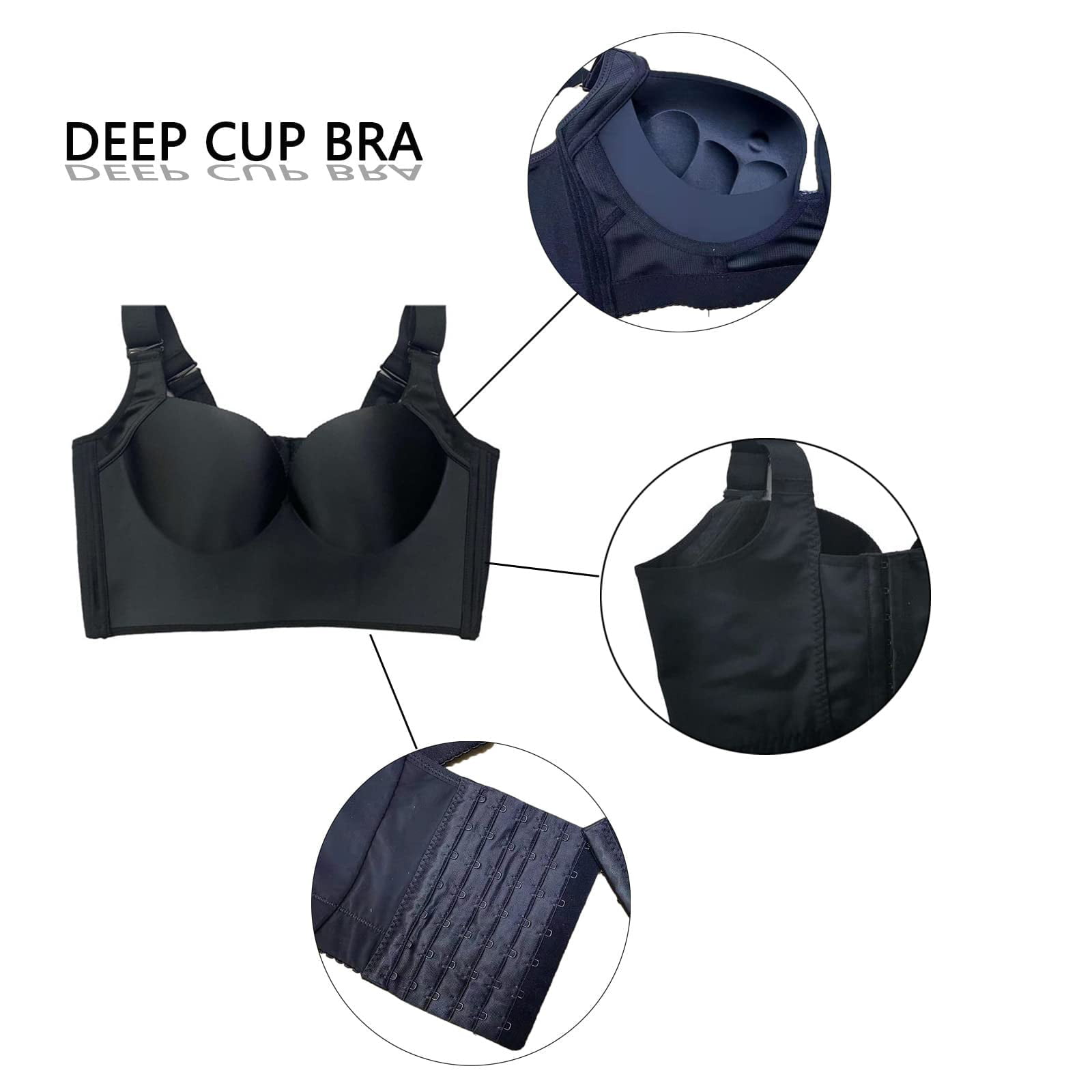 Deevaz Medium Impact Padded Non-Wired Sports Bra In Combo of 2