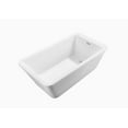 thumbnail image 2 of 60" Streamline N-240-60FSWH-FM Soaking Freestanding Tub and Tray With Internal Drain, 2 of 3