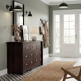thumbnail image 3 of Lacoo 7 Drawers Wooden Dresser for Bedroom, 47'' Modern Storage Chest of Drawers for Living Room, Brown, 3 of 9