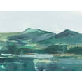 thumbnail image 2 of Harper, Ethan 14x12 White Modern Wood Framed Museum Art Print Titled - Green Grey Mountains II, 2 of 4