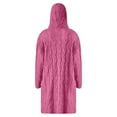 thumbnail image 5 of DuoJiaJ Hooded Long Cardigan Sweater Coat Stylish Knitted Pullover With Pattern For Autumn And Winter Fashion Women's Lightweight Sweater Red XXL, 5 of 5