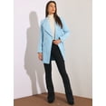 thumbnail image 3 of INSPIRE CHIC Manteau Trench Long Élégant pour Femme à Col Châle, Revers, Ceinturé, 3 of 6