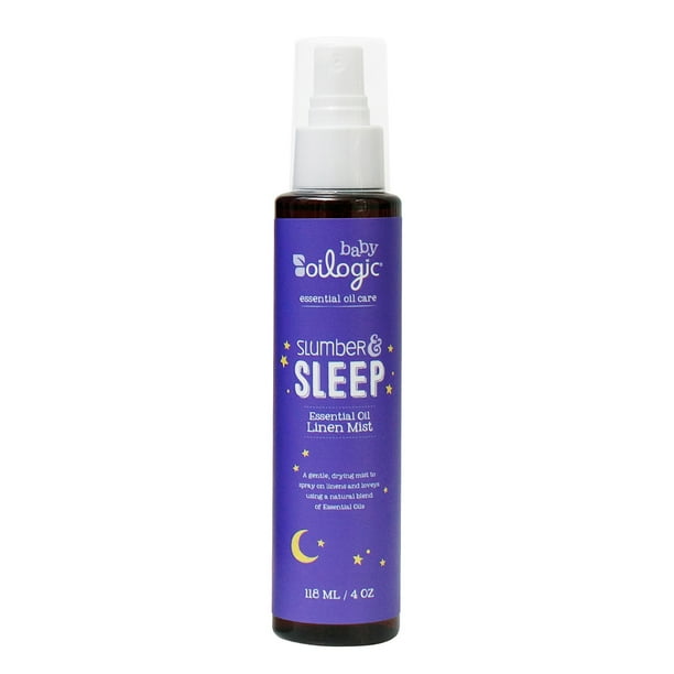 Oilogic Slumber & Sleep Essential Oil Linen Spray, Baby Sleep Spray, 4