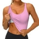 thumbnail image 3 of Balery Pink Sujetadores deportivos con espalda cruzada para mujer, acolchados, sin costuras, de alto impacto, ideales para yoga, gimnasio, entrenamiento y fitness.-, 3 of 8