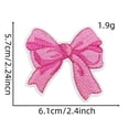 thumbnail image 2 of Fiudx Pegatina de Lazo Bordado, Bonito Parche Decorativo para Ropa, Accesorio Creativo para Manualidades Diy En Bolsos y Almohadas, Cubre Imperfecciones En Telas, Decoración Navideña para Ocasiones E, 2 of 5