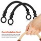 thumbnail image 2 of 4 asas de bolso con cuentas de madera y cuerda de nailon tejida, correas de repuesto para hacer bolsos., 2 of 8