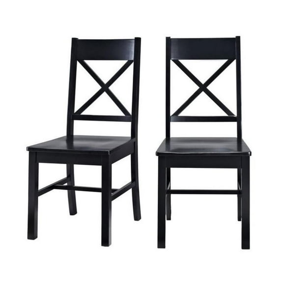 Pemberly Row Dining Chair in Black (Set of 2)