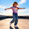 thumbnail image 5 of Lanbubble Girls Short Sleeve Graphic T-Shirt Fashion Cat Tee, Sizes 7-12, 5 of 7