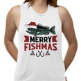 thumbnail image 2 of Merry Fishmas Women's Muscle Tank X-Large White, 2 of 5