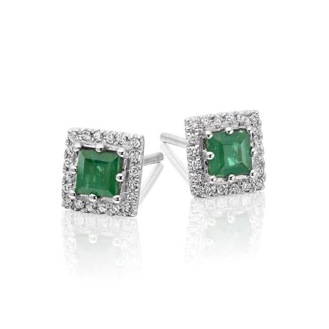 Details about   4Ct Emerald Cut Green Emerald 14K White Gold Over Exclusive Drop Dangle Earrings 