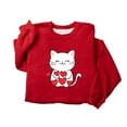thumbnail image 4 of Cute Sweatshirts for Women Heart Graphic Long Sleeve Love Tee Shirts Y2K Casual Crewneck Drop Shoulder Holiday Pullover Streetwear Trendy Outfits, 4 of 6