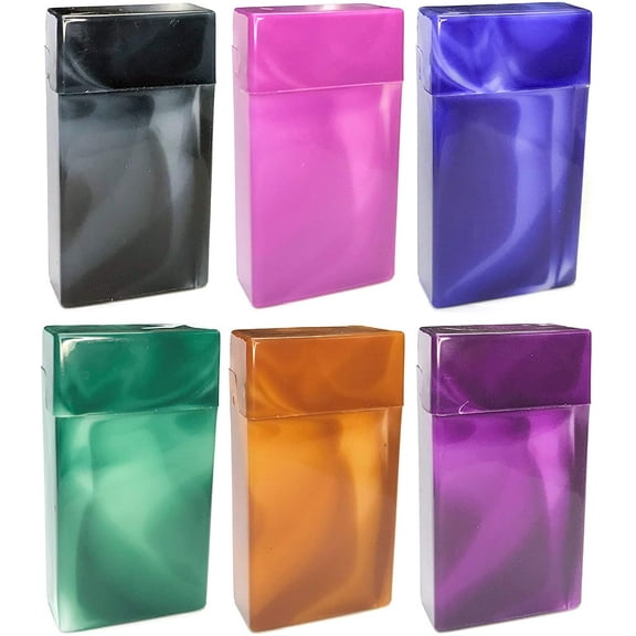 Flip Top Marbled Cigarette Case for 100mm (Box of 12)