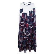 Tommy Hilfiger Women's Floral-Print Shift Dress (2, Midnight/Multi)