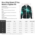 thumbnail image 5 of Lsque Green Lightning Flash UPF 50+ Lightweight Sun Protection Men's Women's Long Sleeve Shirt, Hoodie Performance -X-Large, 5 of 9
