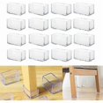 thumbnail image 1 of 16 Pack Rectangular Silicone Floor Protectors for Chair Legs - 20 x 30mm H, 1 of 5