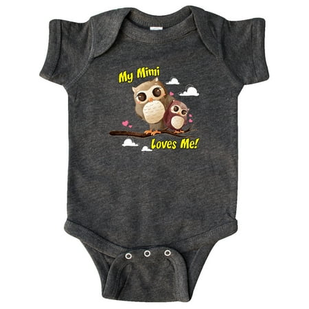 

Inktastic My Mimi Loves Me Owl Gift Baby Boy or Baby Girl Bodysuit