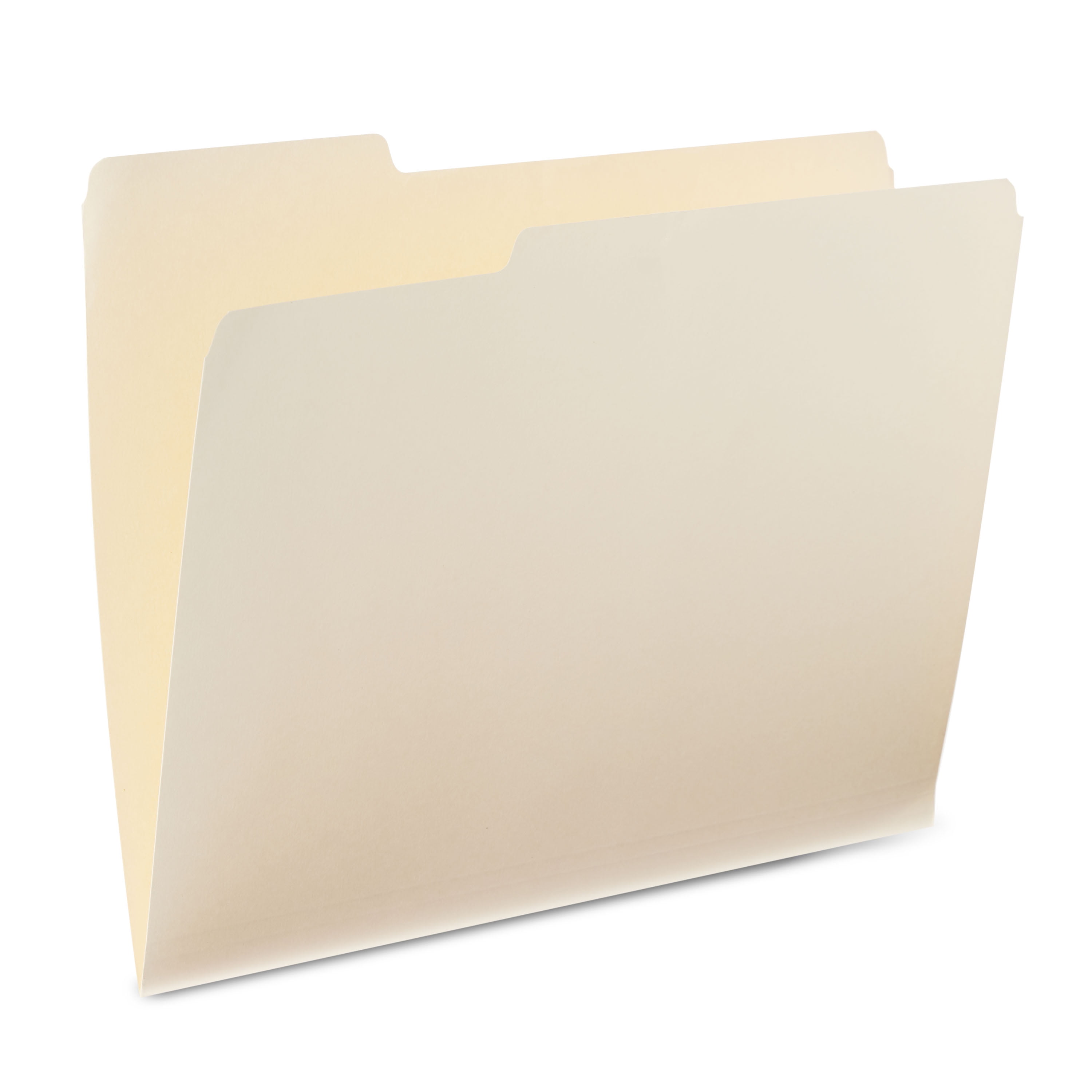 Manila File Folders, Letter Size, 3 Tab Positions, 12 Count
