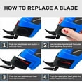 thumbnail image 6 of Cordless Electric Scissors Battery Operated For Fabric Box Leather Cardboard, 6 of 10