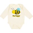 thumbnail image 3 of Inktastic Bee Happy Boys or Girls Long Sleeve Baby Bodysuit, 3 of 5