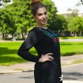 thumbnail image 2 of Vestido negro con bordado, 2 of 3