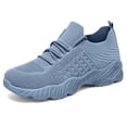 thumbnail image 3 of Sneakers for Women Work Tennis Shoes Fashion Soft Lightweight Mesh Breathable Non Slip Lace-UP Walking Shopping Shoes, 3 of 9