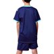 thumbnail image 4 of Odeerbi Juego de Entrenamiento de Fútbol Seco Rápido Para Chicos Y Niñas Pantalones Cortos de Camiseta Con Cuello En V Ropa Deportiva de Impresión Gradiente Para 4-17 Años, 4 of 4