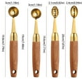 thumbnail image 2 of CRCMURE Food Clips Premium Stainless Steel Fruit Melon Spoon Cutter Ice Creams Scoop With Comfortable Handle, 2 of 8