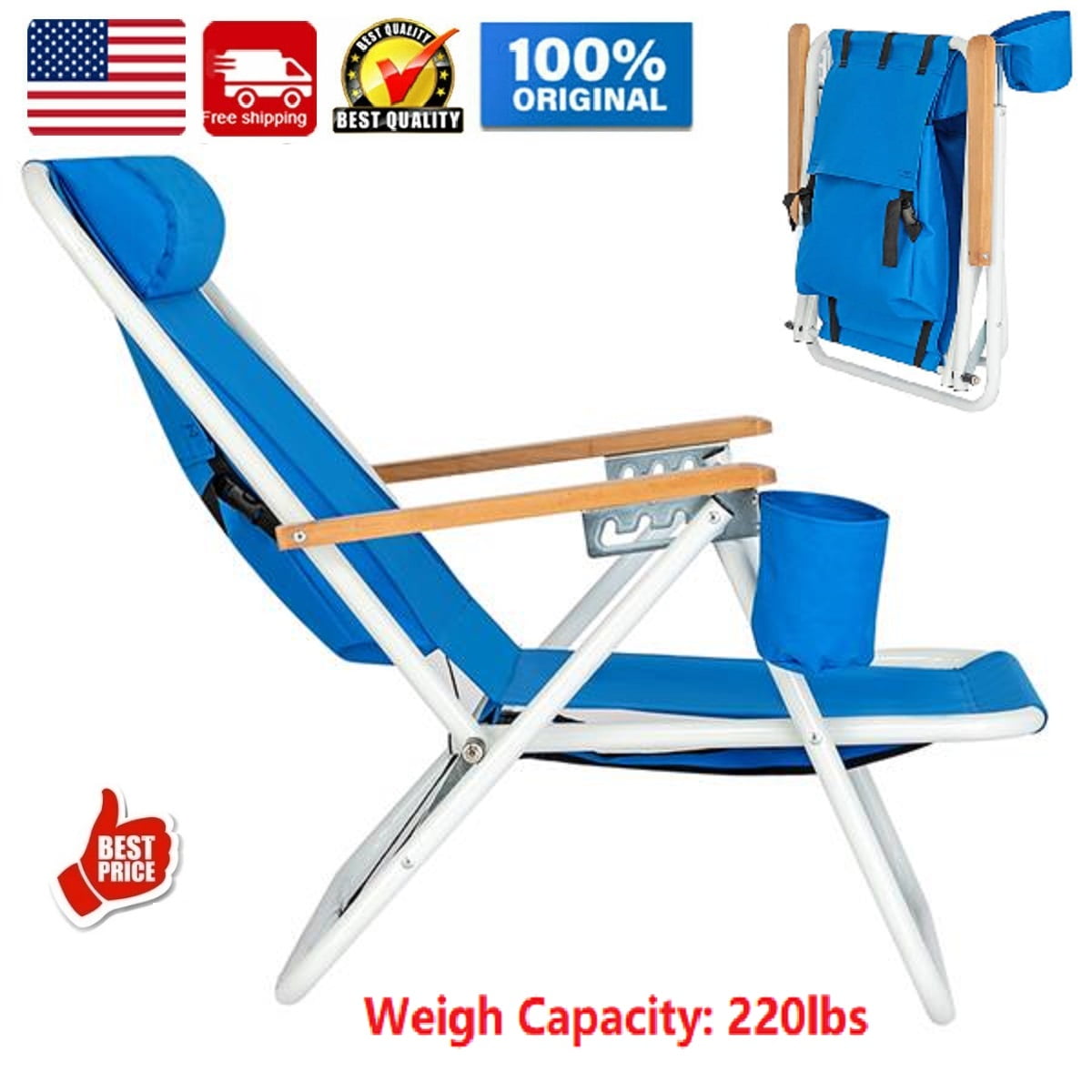 reclining beach chairs on sale