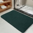 thumbnail image 6 of Junovo Soft Bathroom Rug Runner Absorbent Microfiber Bath Rugs for Bathroom Non Slip Bath Mat for Tub, Shower Floor,17"x24",Dark Green, 6 of 6