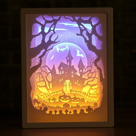 

Paper Carving Art Night Light Creative LED Table Lamp Personalized Desktop Ornament for Home Living Room Bedroom New