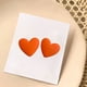 thumbnail image 5 of Pendientes de corazón de acrílico Set Joyas de decoración Corazón de amor naranja Sunnimix Pendientes de corazón, 5 of 8