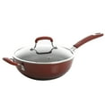 thumbnail image 4 of Kenmore Elite Andover 10Pc Nonstick Aluminum Cookware Set Red Gradient, 4 of 10