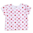 thumbnail image 4 of Disney Minnie Mouse Infant Baby Girls French Terry Short Overalls T-Shirt and Headband 3 Piece Outfit Set Newborn to Infant, 4 of 5