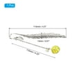 thumbnail image 2 of Uxcell Metal Feather Bookmarks Book Marks Page Markers Gift Box Packaging White Pendant, Yellow, 2 of 7