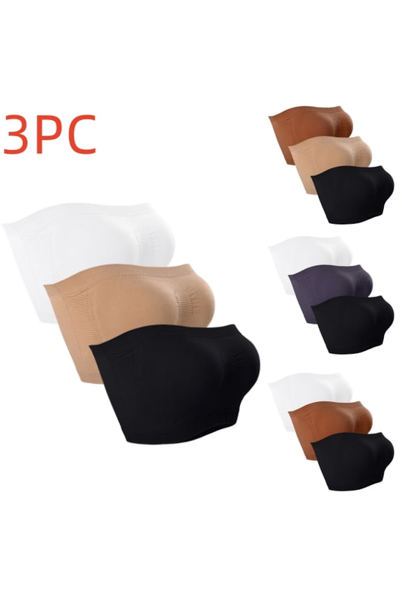 Bras for Women,Strapless Bra,Womens Bras,Comfort Fit,Soft,Solid,Nylon,Spandex,Beige,S(US:4)